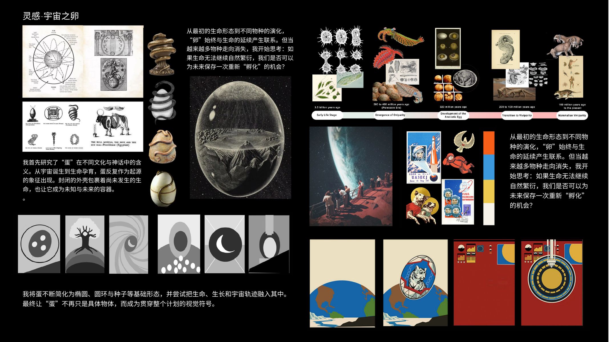 Cosmic Egg 插画与品牌视觉